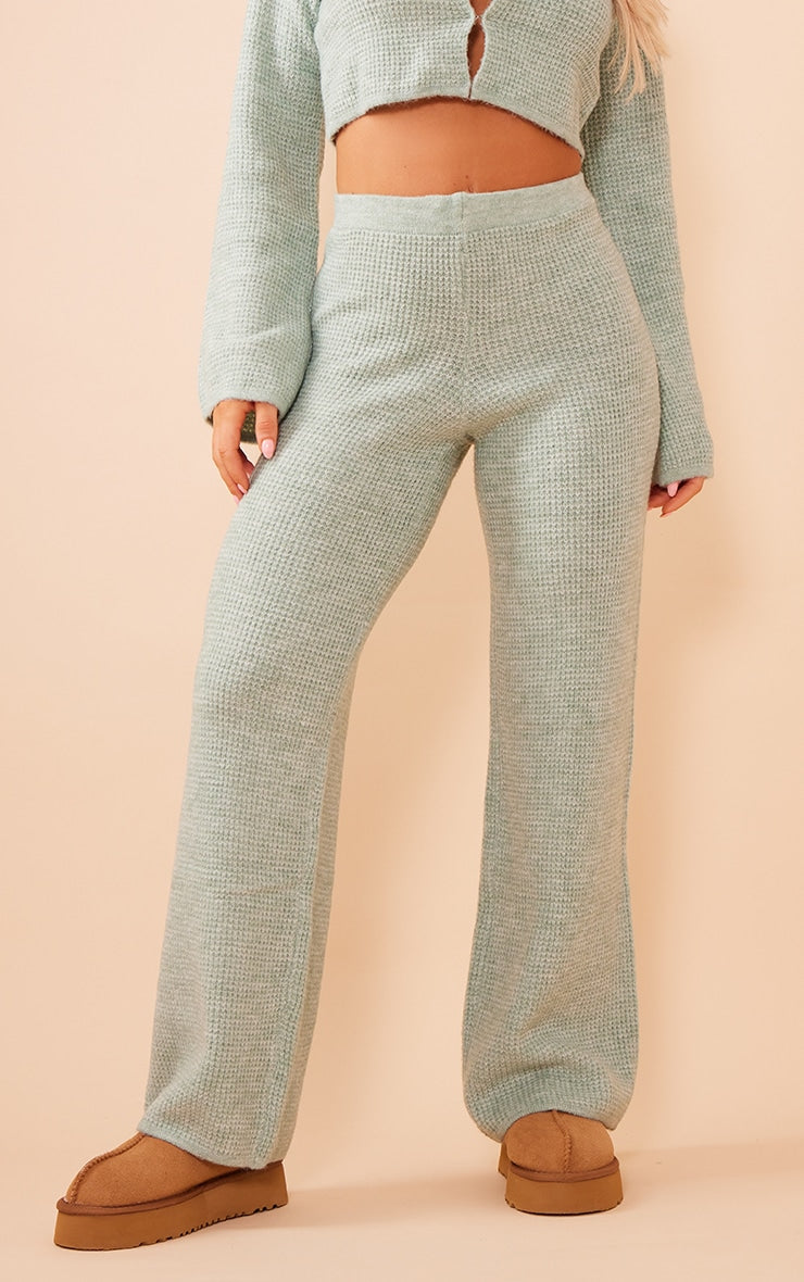 Sand Textured Knitted Trousers Next Day Delivery Before 10 pm