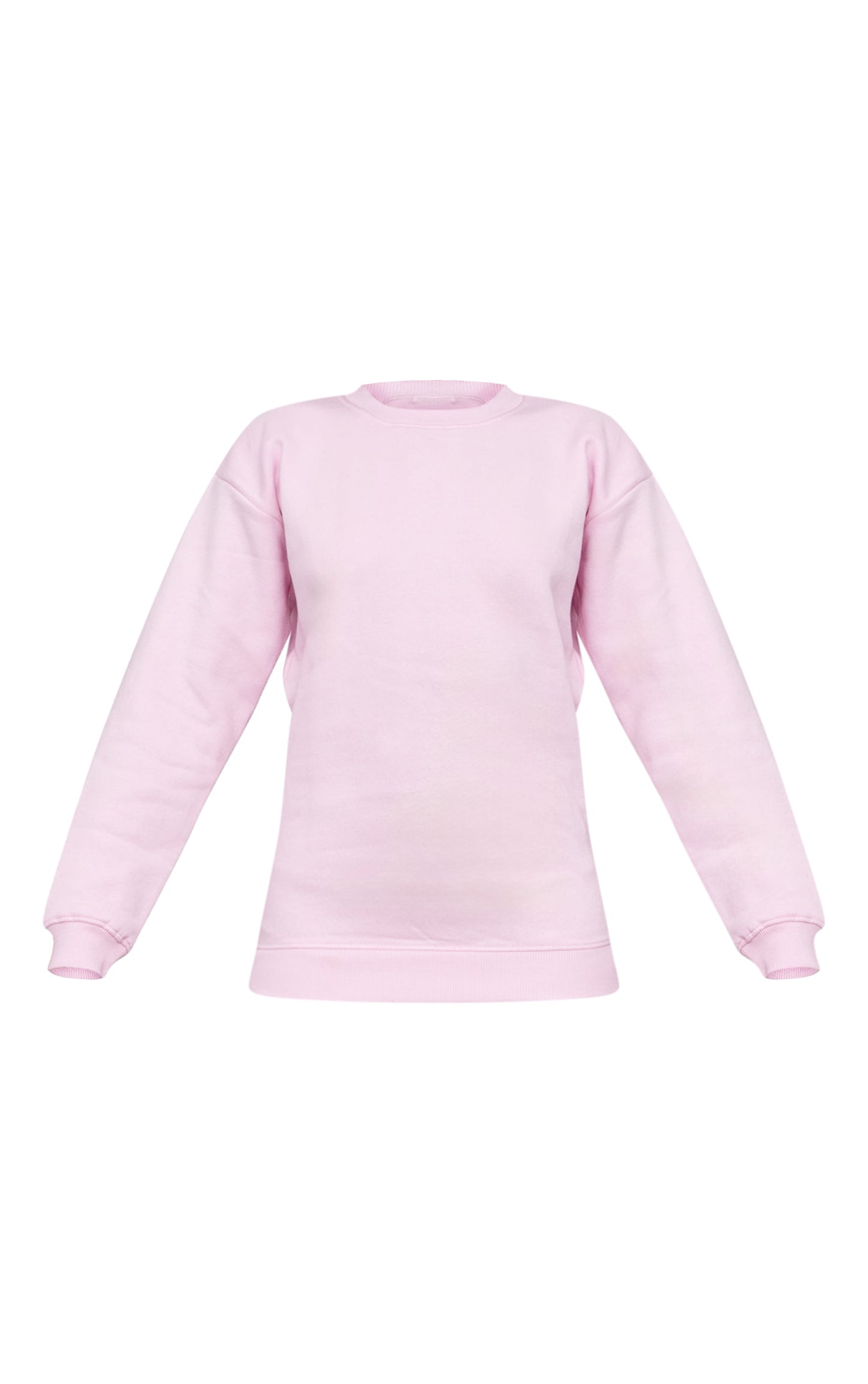 Next Day Delivery Before 10 PM Baby Pink Oversized Fit Sweatshirt