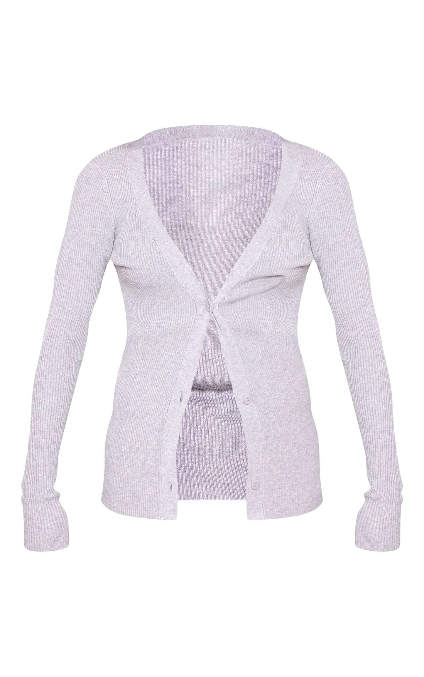 Black Knitted Ribbed Long Sleeve Cardigan Next Day Delivery