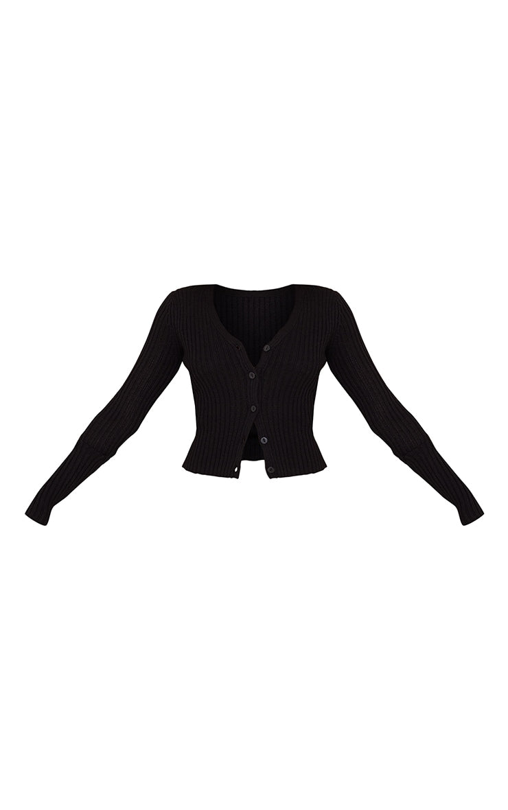 Stone Button Front Knit Cardigan Next Day Delivery Before 10 pm