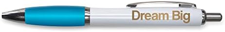 Tongue in Peach Funny Novelty Push Pen Gift | Ballpoint Pens Work Colleague Leaving Work Present | Dream Big | Funny Joke Stationary | RED PP57