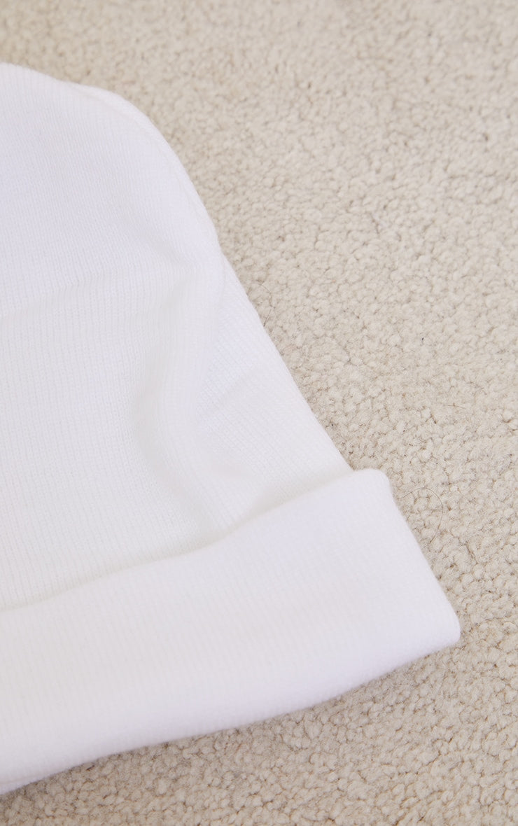 White Knitted Beanie Next Day Delivery Before 10 pm