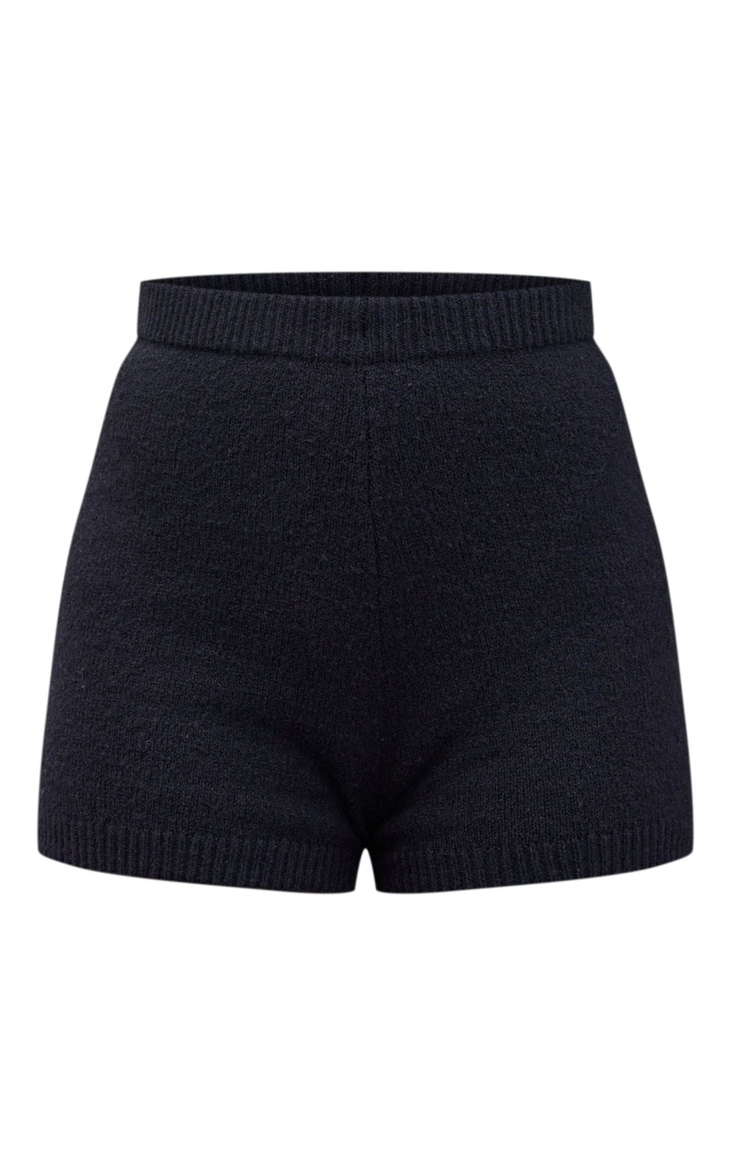 Next Day Delivery Before 10 pm Black Soft Knit Mini Hot Pants
