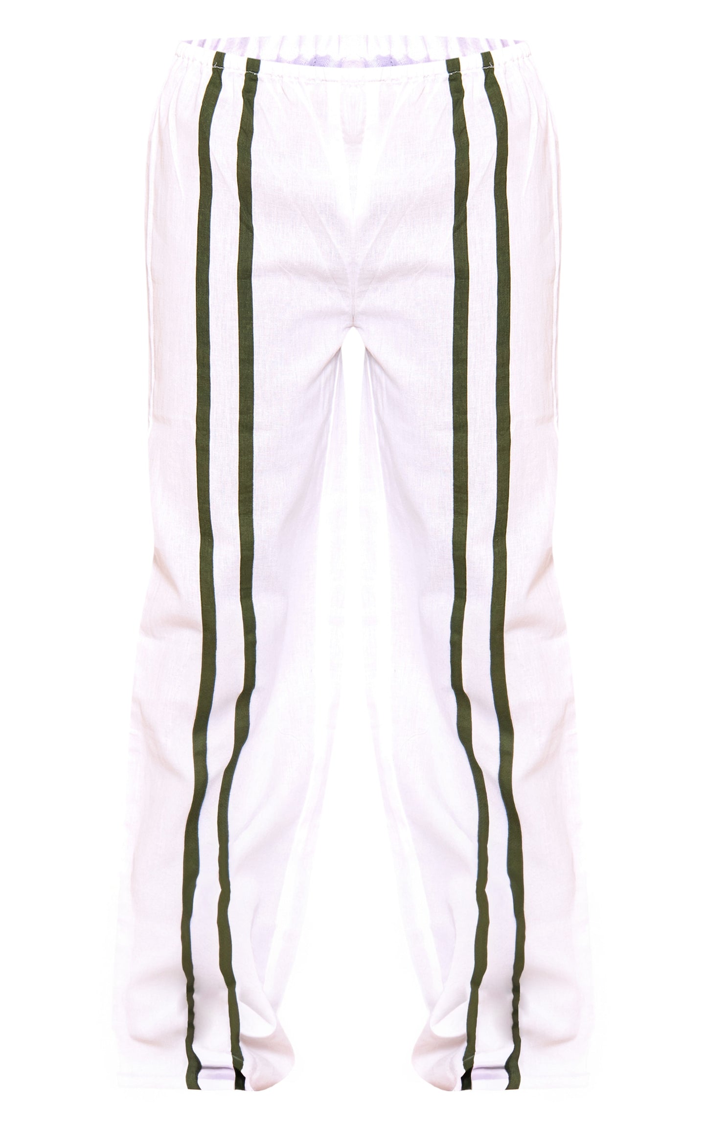 Dusty Blue Linen Look Wide Leg Trousers