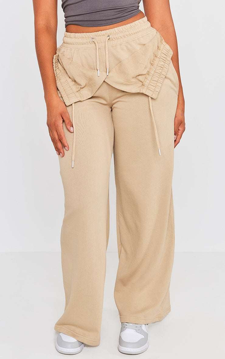 Pebble Exposed Waist Straight Leg Joggers Next Day Delivery Before 10 pm