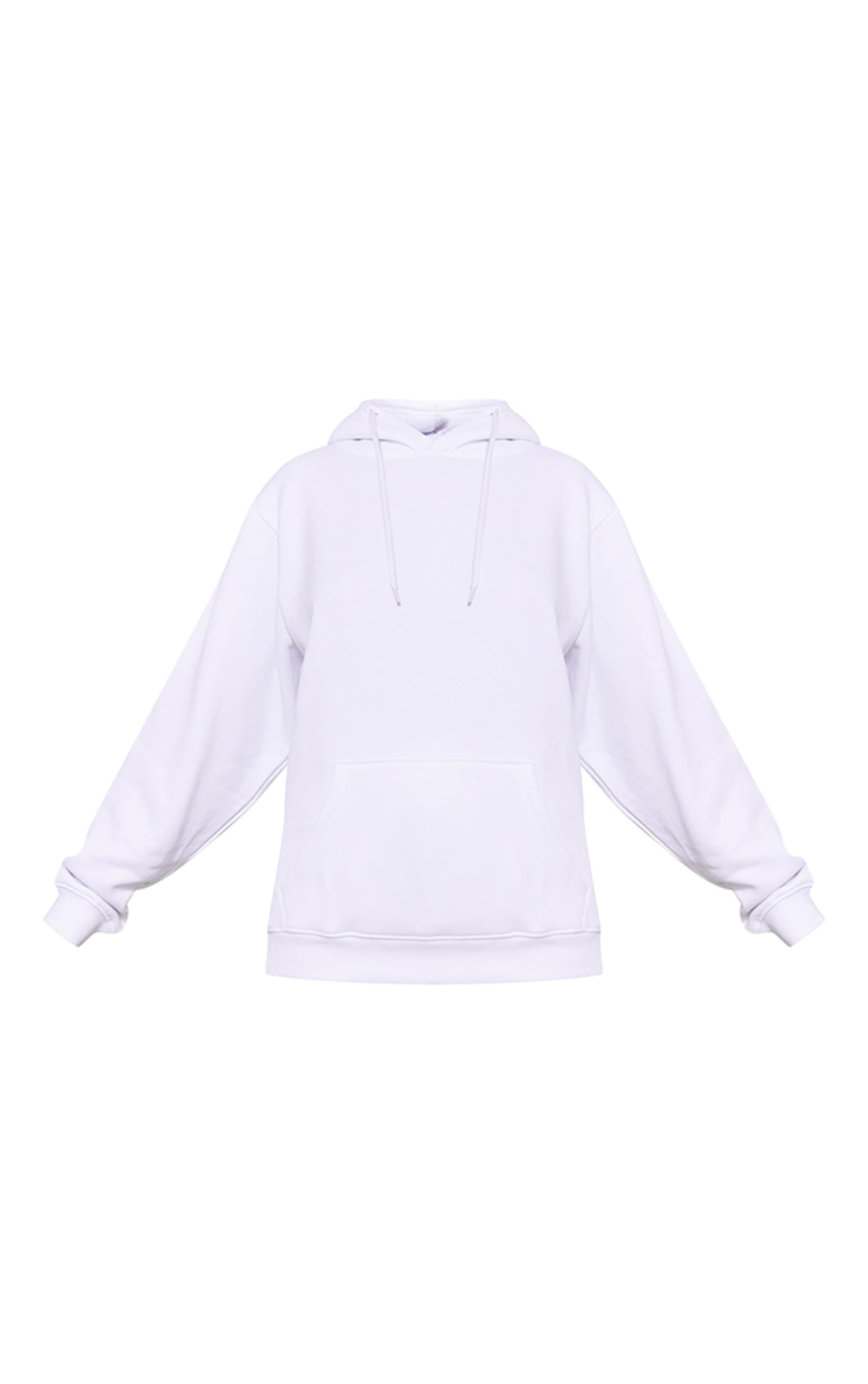 White Oversized Fit Sweat Hoodie Next Day Delivery Before 10 pm