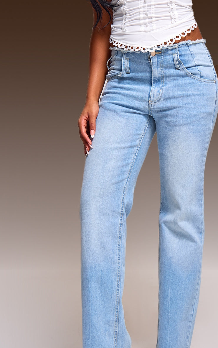 Vintage Wash Frayed Hem Relaxed Fit Jeans Next Day Delivery Before 10 pm