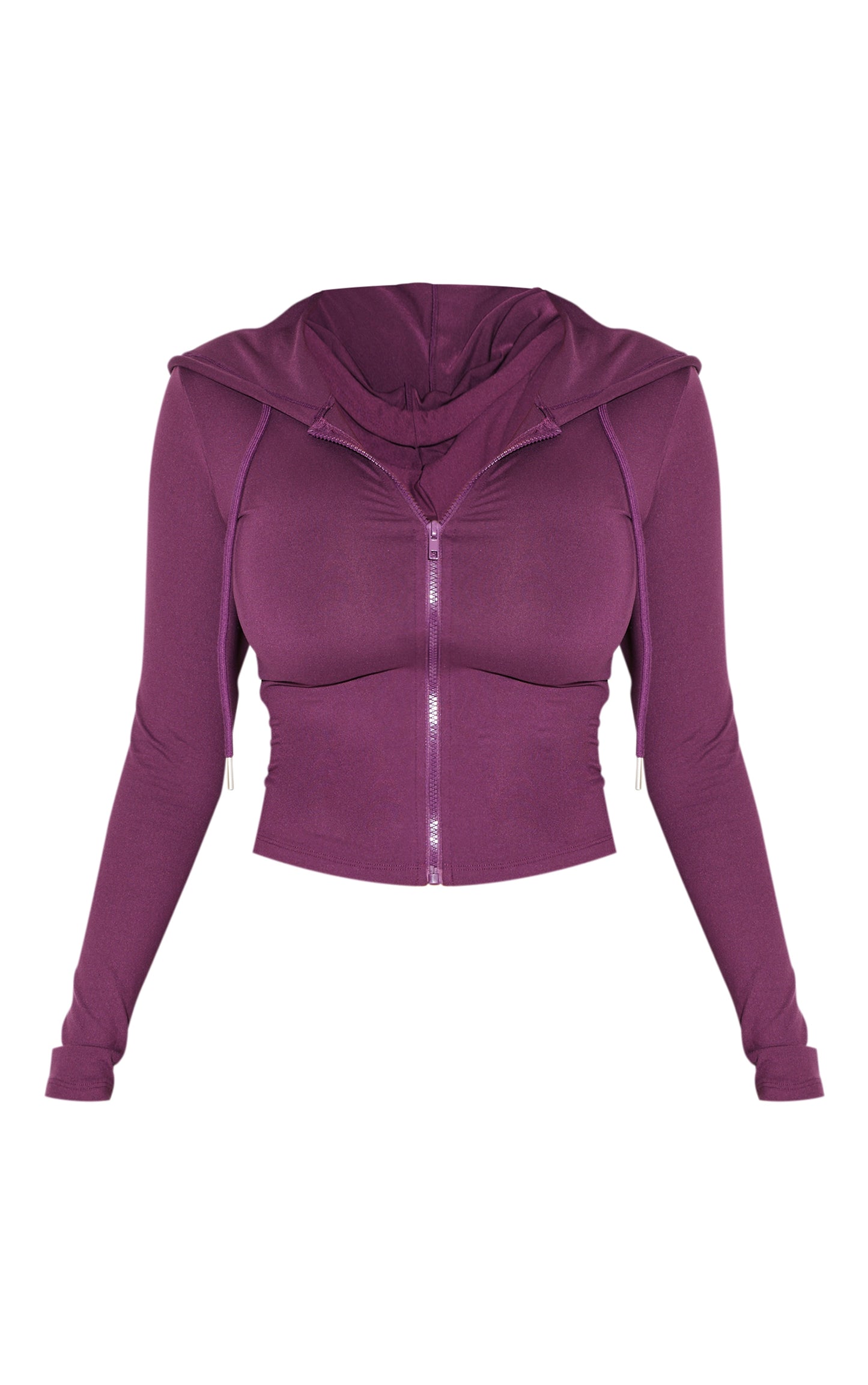 Shape Black Sculpted Zip Through Hoodie Next Day Delivery Before 10 pm