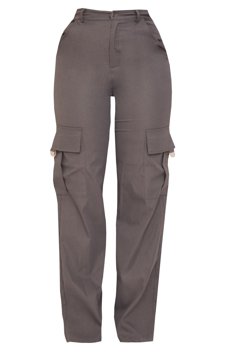 Next Day Delivery Before 10 pm Shape Stone Buckle Detail Cargo Wide Leg Trousers