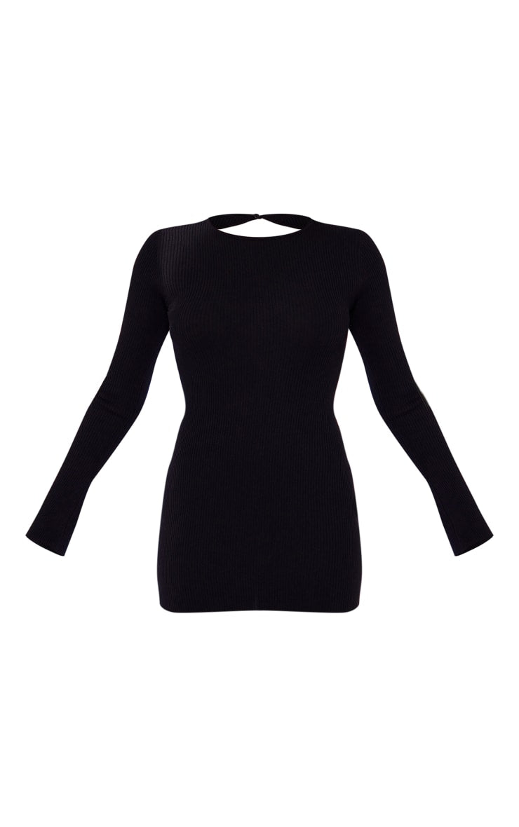 Next Day Delivery Before 10 pm Pistachio Rib Knit Open Back Mini Dress