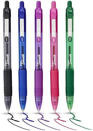 ZEBRA Pen Z Grip Smooth Black Ballpoint Pens, Comfortable ZEBRA Pens With Pocket Clip, Retractable Ballpoint, Reliable Black Biro Pens Multipack For Everyday Use - Medium Point, 5pk