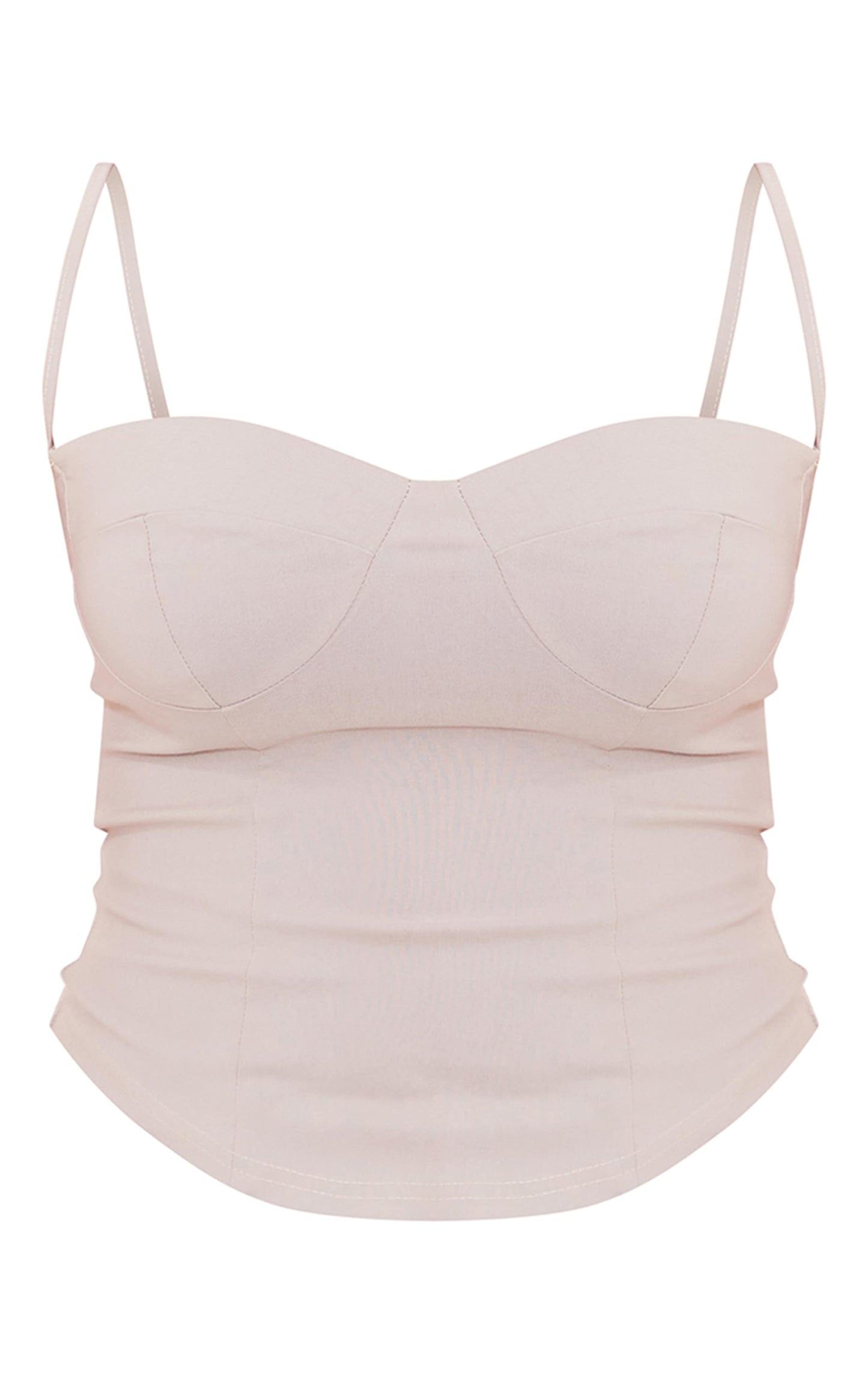 Next Day Delivery Before 10pm Stone Curved Hem Bengaline Corset