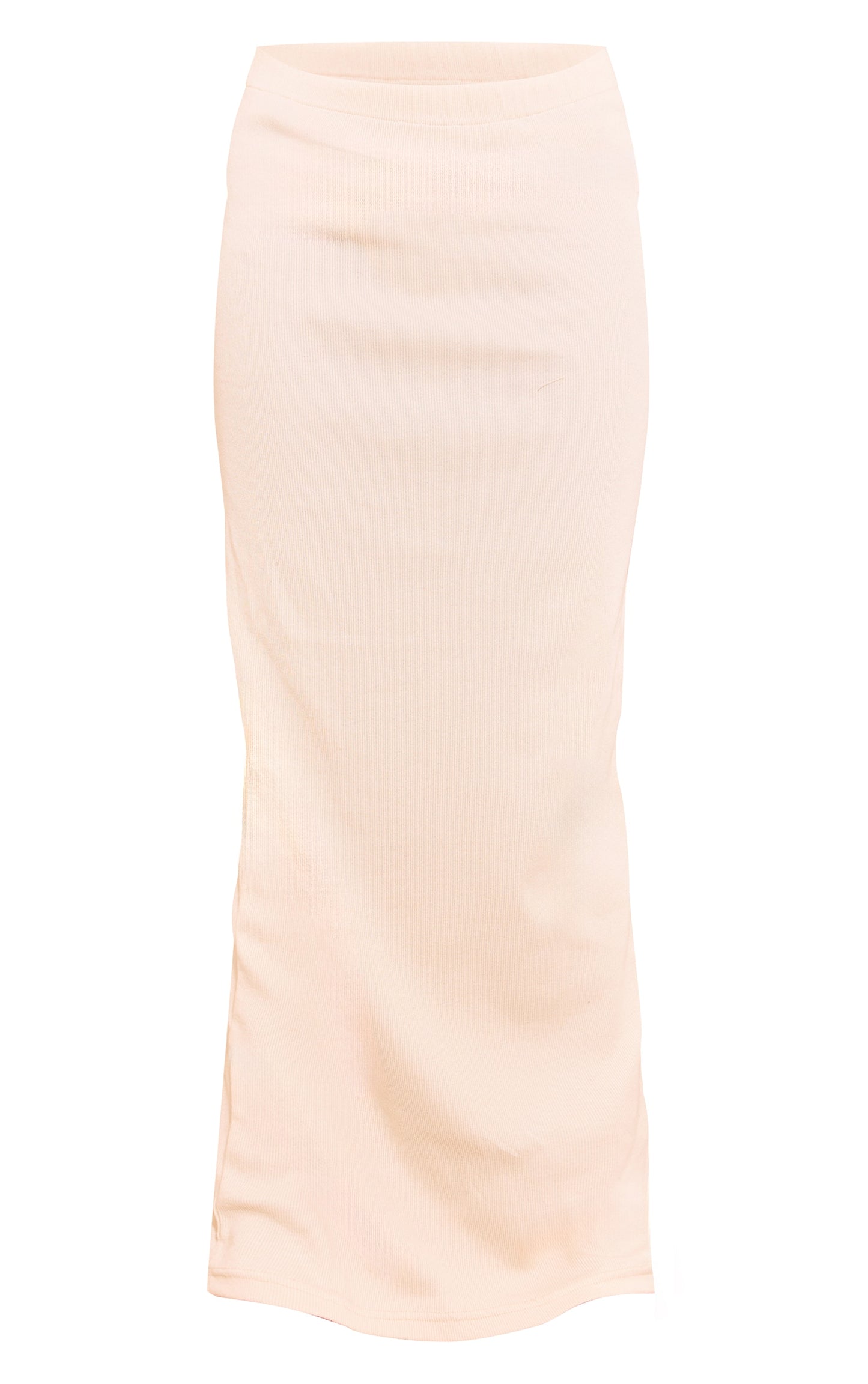 Beige Ribbed Maxi Skirt Next Day Before 10 PM