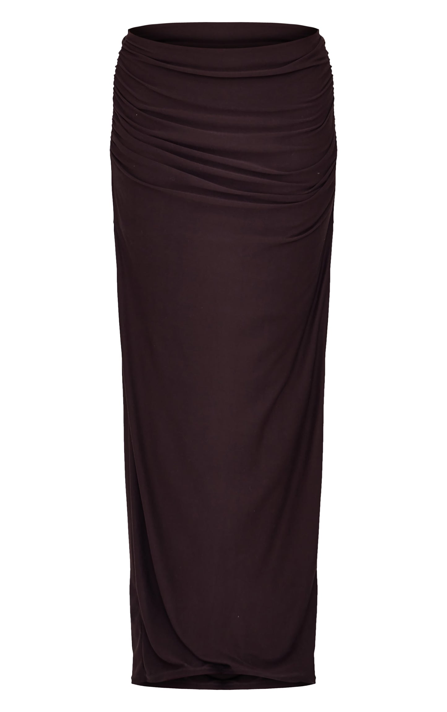 Khaki Soft Touch Ruched Maxi Skirt Next Day Delivery Before 10PM