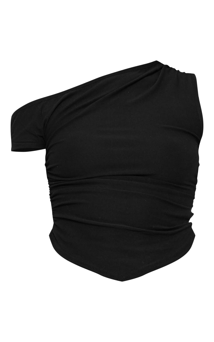 Black Soft Touch Sleeveless Asymmetric Hem Top Next Day Delivery Before 10 pm