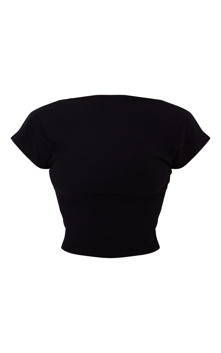 White Soft Rib Backless Top Next Day Delivery Before 10 pm