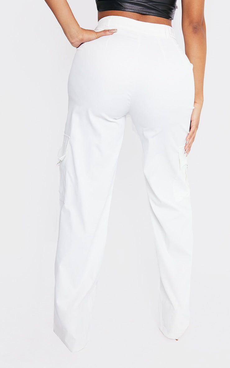 Next Day Delivery Before 10 pm Shape Stone Buckle Detail Cargo Wide Leg Trousers