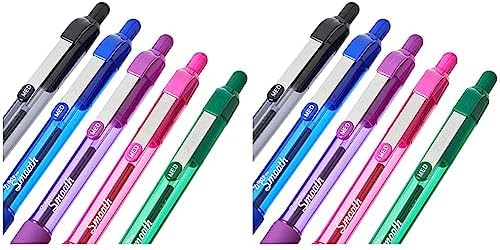 ZEBRA Pen Z Grip Smooth Black Ballpoint Pens, Comfortable ZEBRA Pens With Pocket Clip, Retractable Ballpoint, Reliable Black Biro Pens Multipack For Everyday Use - Medium Point, 5pk