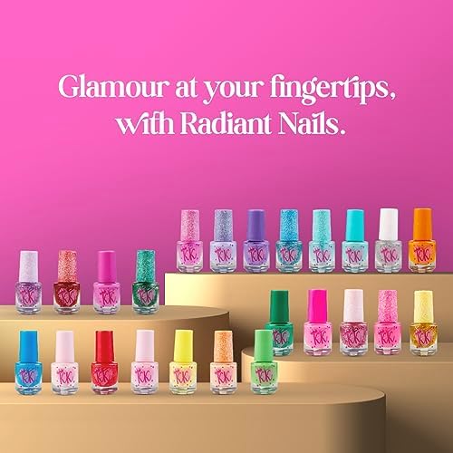 KreativeKraft Girls Beauty Advent Calendar 2024 - Peel Off Nail Polish Makeup Nail Stickers (Beauty)