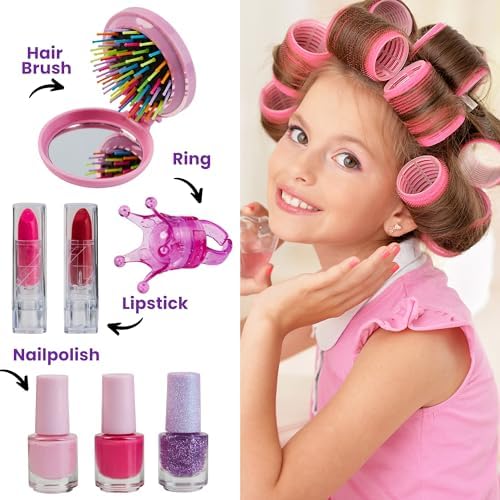 KreativeKraft Girls Beauty Advent Calendar 2024 - Peel Off Nail Polish Makeup Nail Stickers (Beauty)
