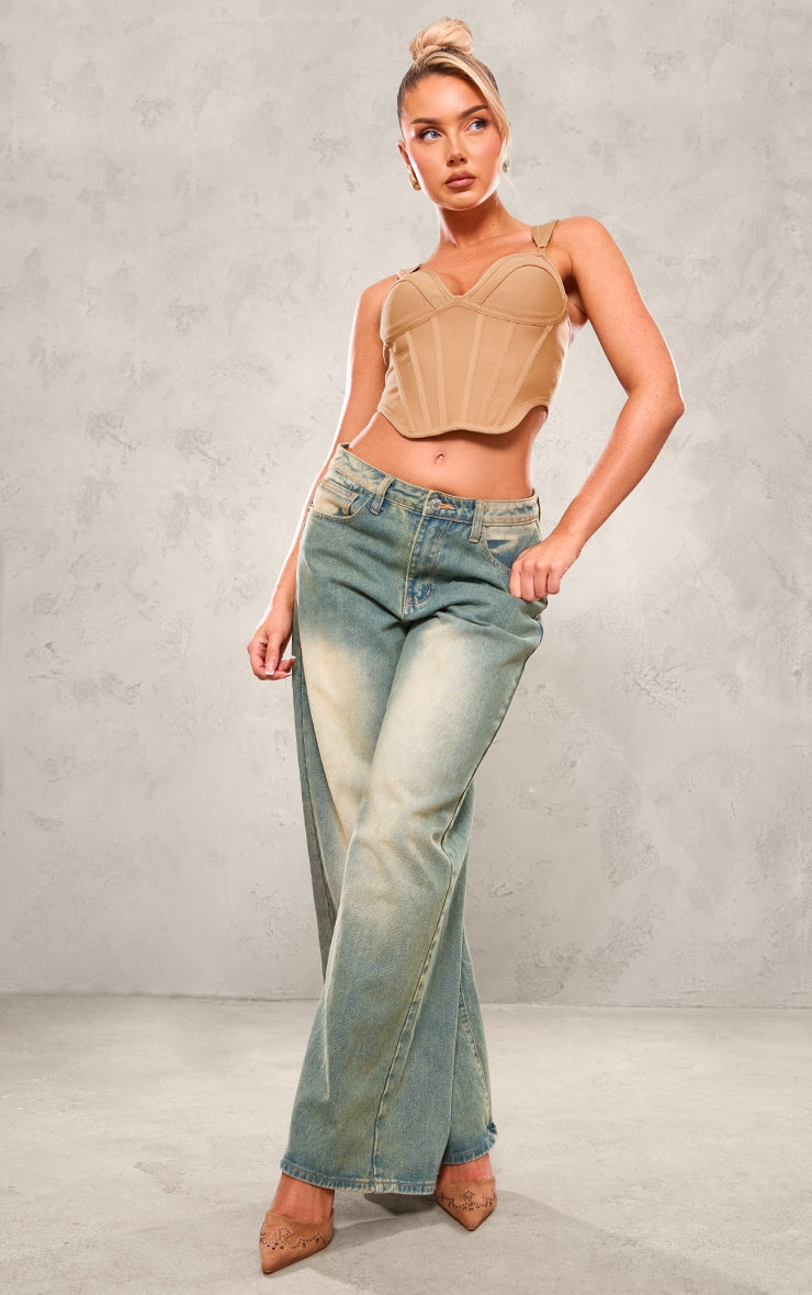 Next Day Delivery Before 10 pm Black Bandage Dip Hem Bust Cup Corset