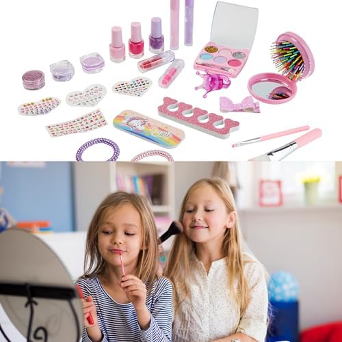 KreativeKraft Girls Beauty Advent Calendar 2024 - Peel Off Nail Polish Makeup Nail Stickers (Beauty)