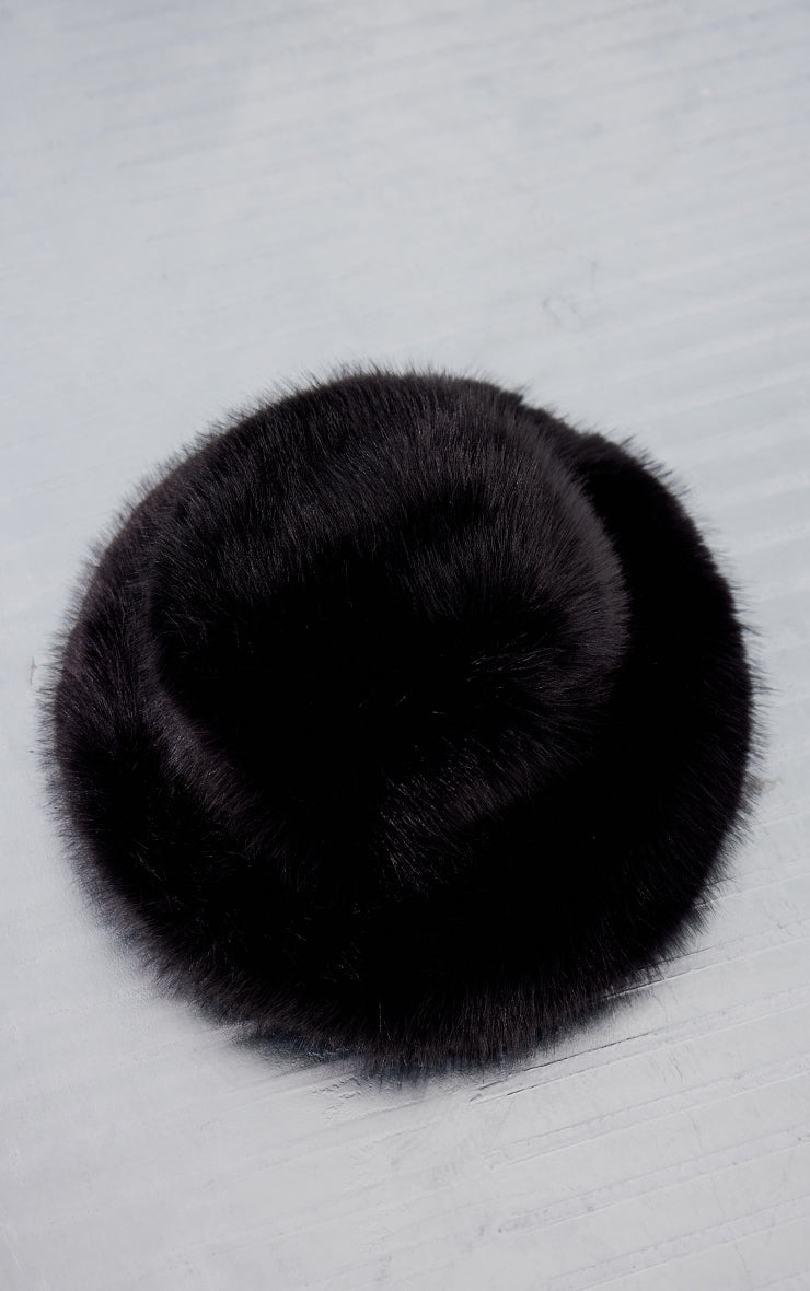 Chocolate Faux Fur Fluffy Bucket Hat Next Day Delivery Before 10 pm