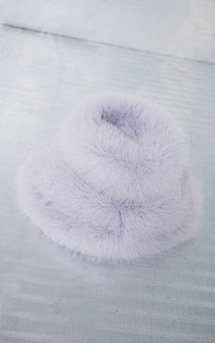 Chocolate Faux Fur Fluffy Bucket Hat Next Day Delivery Before 10 pm