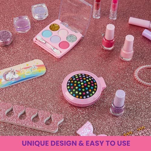 KreativeKraft Girls Beauty Advent Calendar 2024 - Peel Off Nail Polish Makeup Nail Stickers (Beauty)