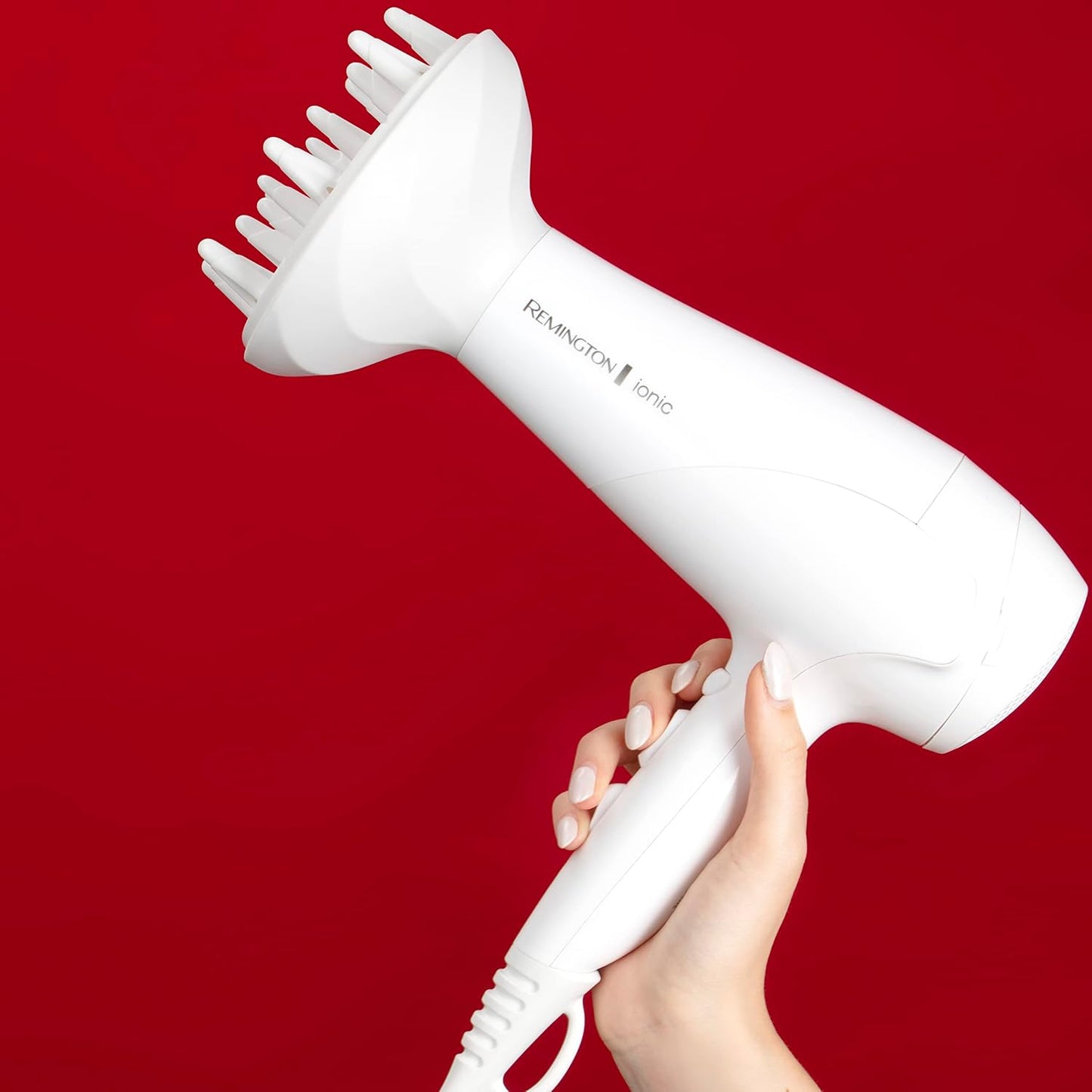 Next Day Delivery RRP £51.99Remington Hair Dryer Ionic (Powerful, Fast Professional Styling, Diffuser, Concentrator, Ionic Conditioning for Frizz Free Hair, 3 Heat / 2 Speed Settings, Cool Shot, 2200W, Purple) D3190