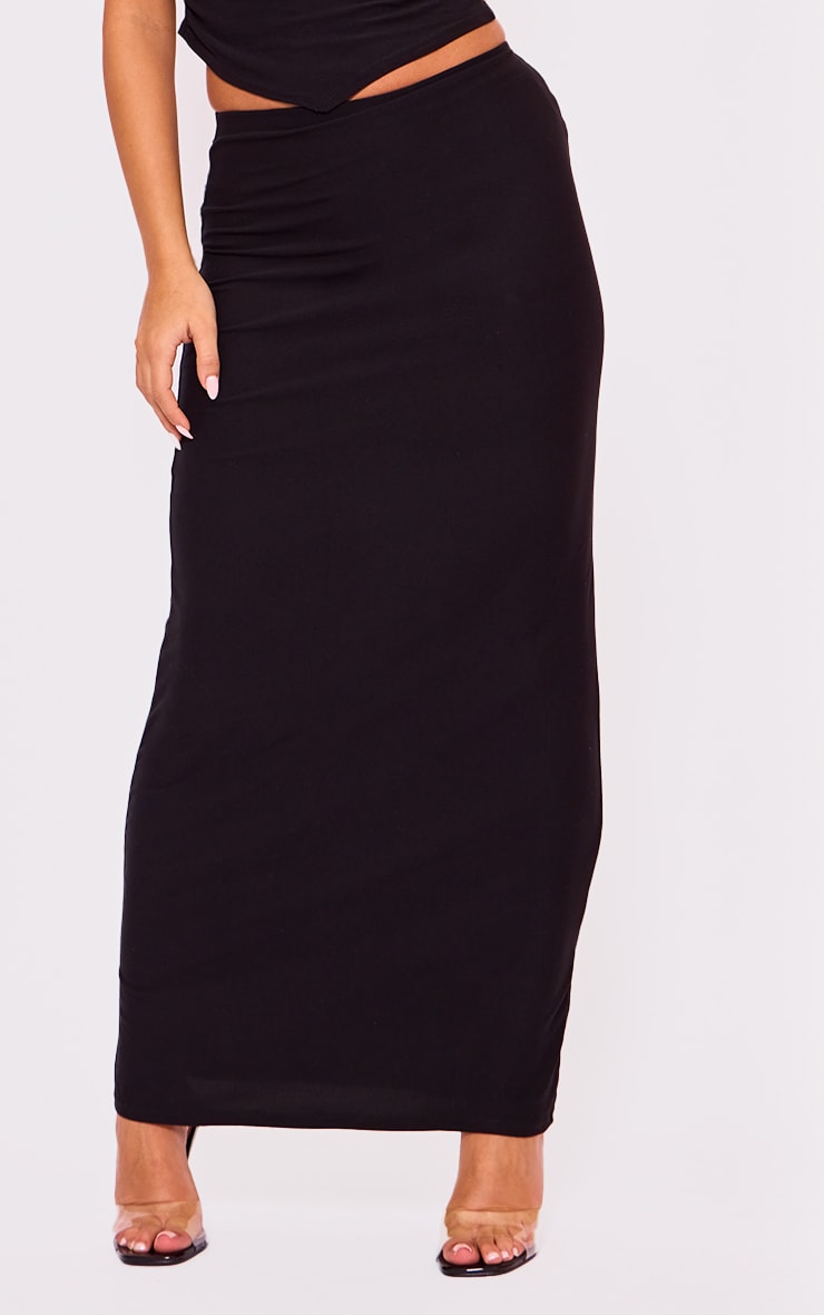 Khaki Soft Touch Low Rise Maxi Skirt Next Day Before 10 PM