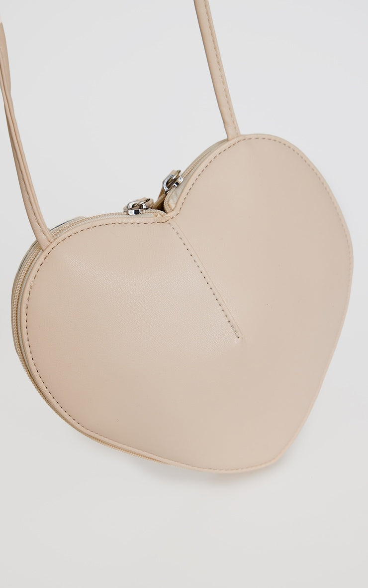 Black PU Heart Crossbody Bag Next Day Delivery 10 PM