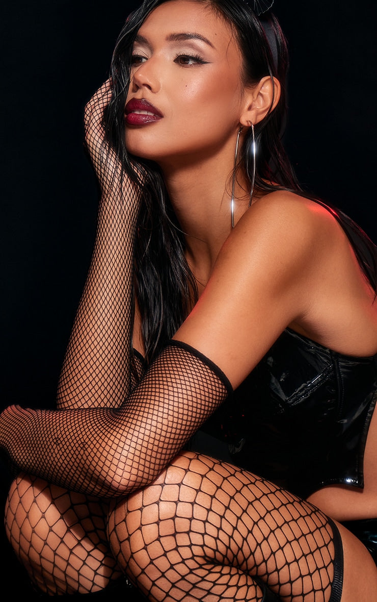 Black Garter Fishnet Tights Next Day Delivery Before 10 pm