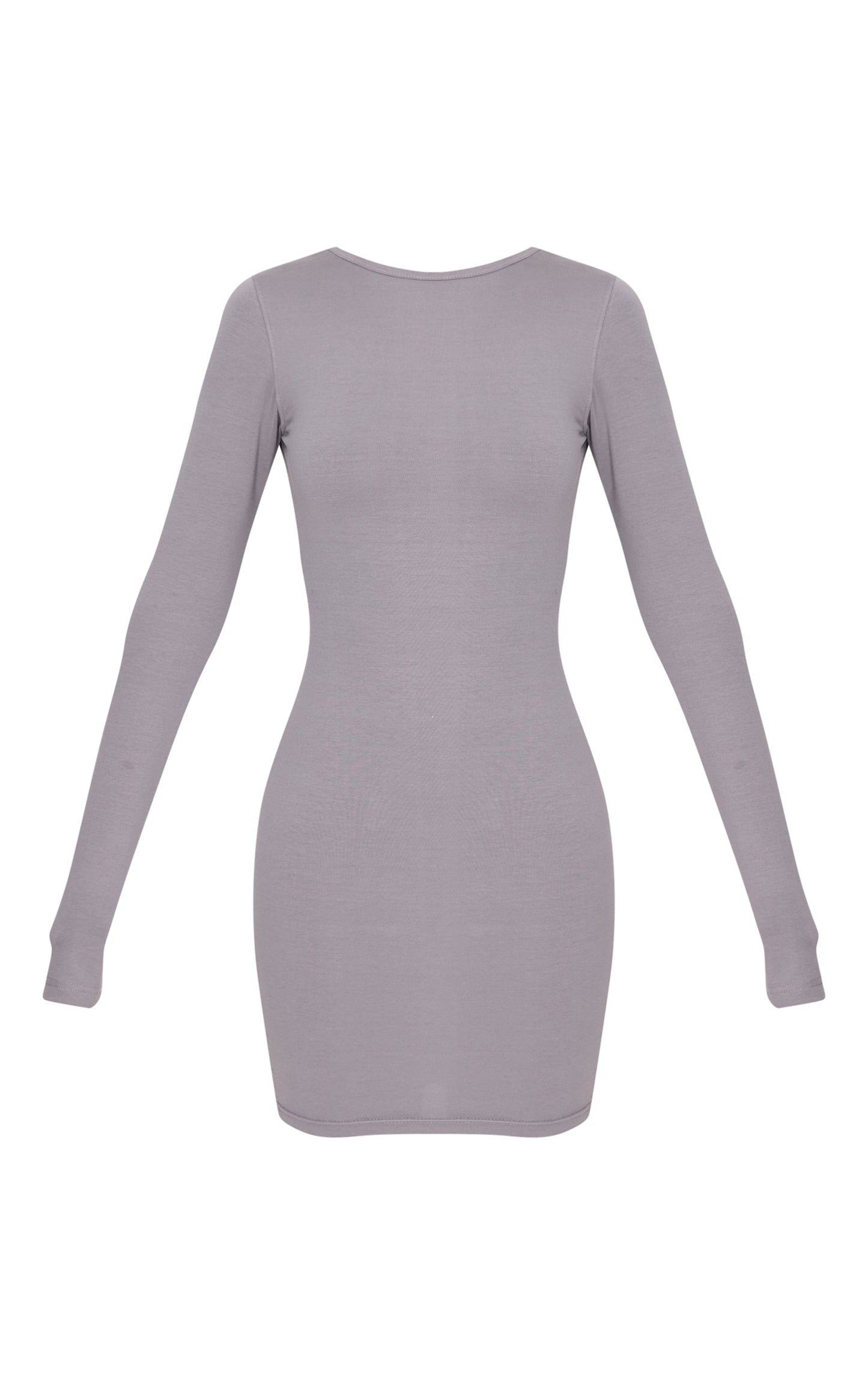 Charcoal Cotton Tie Scoop Back Mini Dress Next Day Delivery Before 10PM