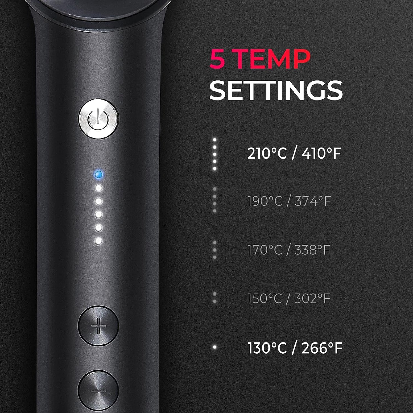 Next Day Delivery TYMO Hair Straightener Brush UK, Flat Iron and Hair Brush 2-in-1, Anti-Scald, Fast Heating, 5 Temp Settings (130℃-210℃), Professional Salon at Home, Wider Comb for Even Straightening, TYMO Ring