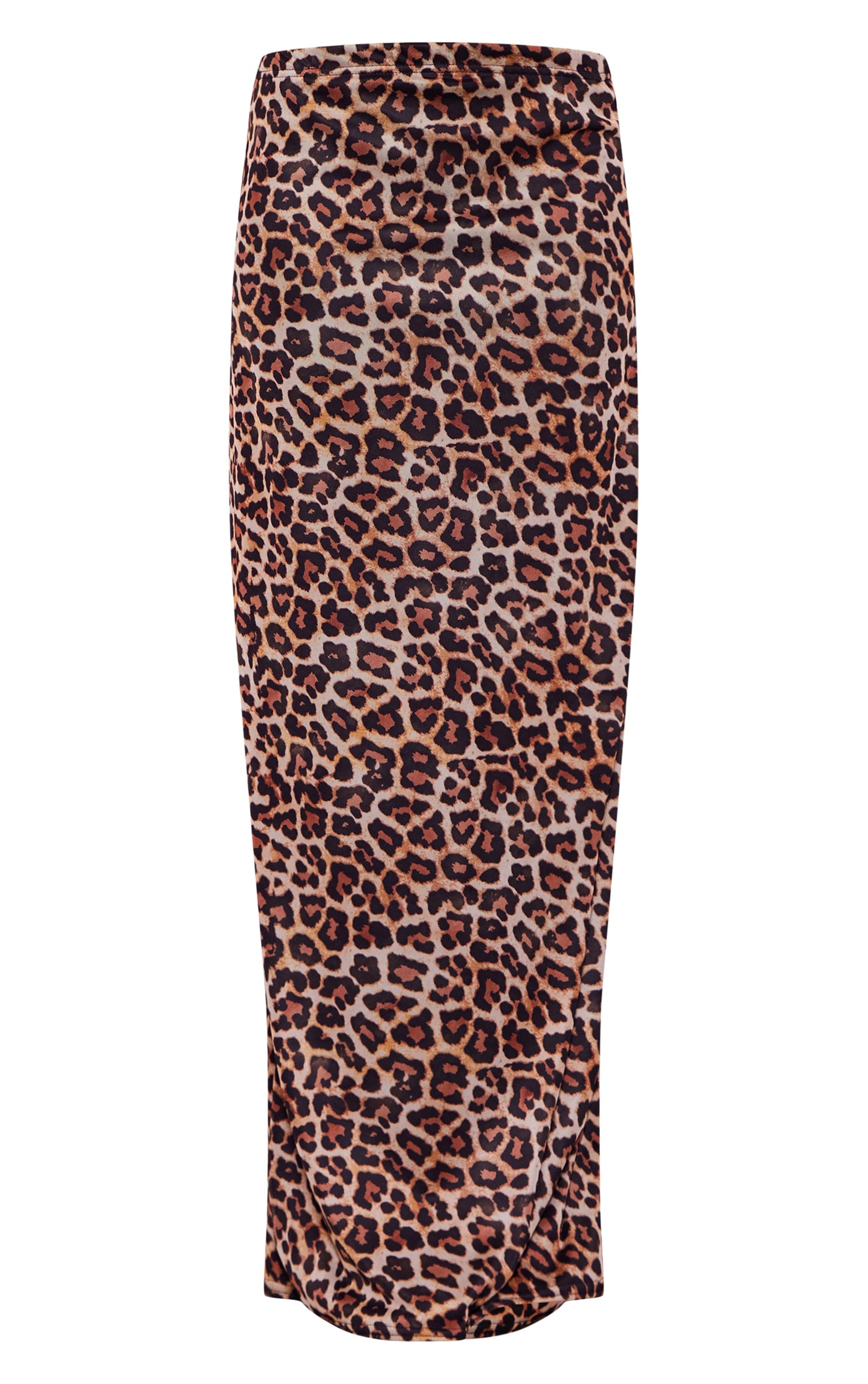 Tall Leopard Print Lined Mesh Maxi Skirt Next Day Before 10 PM
