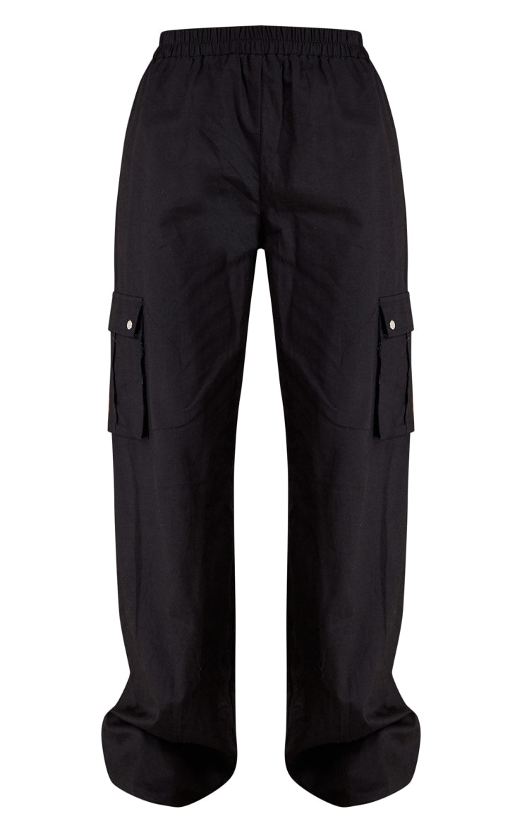 Next Day Delivery Before 10 pm Khaki Wide Leg High Waisted Cargo Trousers