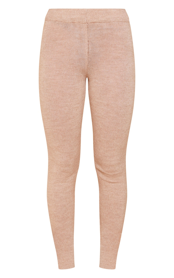 Mocha Marl Knit Legging Next Day Delivery Before 10 pm