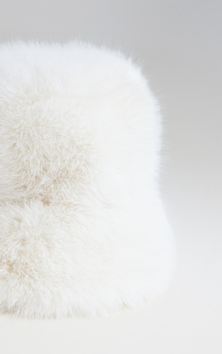 Chocolate Faux Fur Fluffy Bucket Hat Next Day Delivery Before 10 pm