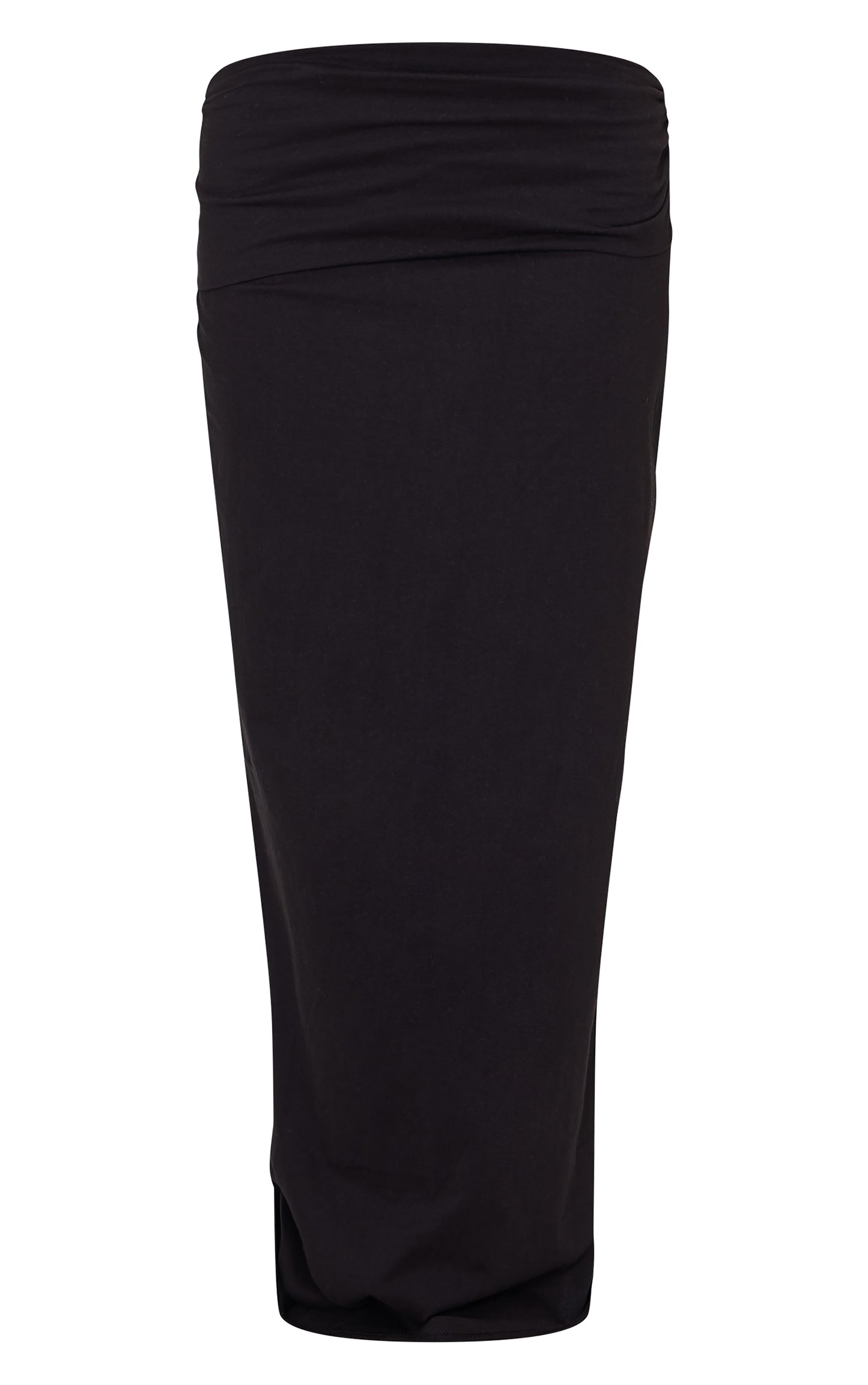 Black Foldover Cotton Maxi Skirt Next Day Before 10 PM