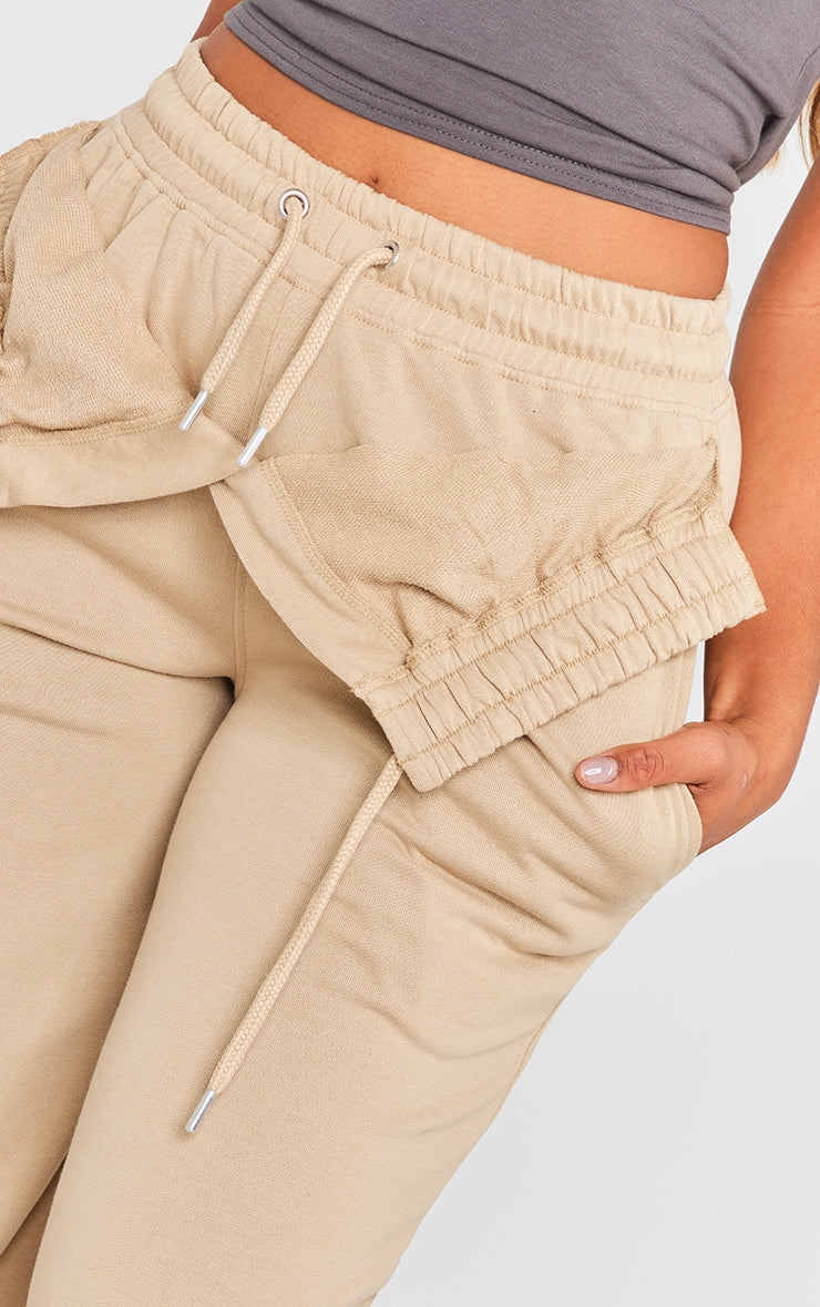 Pebble Exposed Waist Straight Leg Joggers Next Day Delivery Before 10 pm