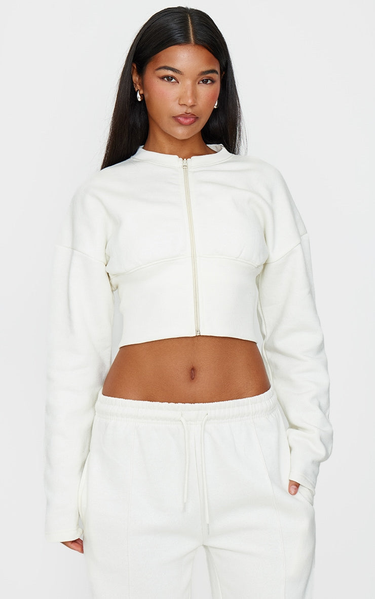 Charcoal Extreme Cinched Waist Sweatshirt Next Day Delivery