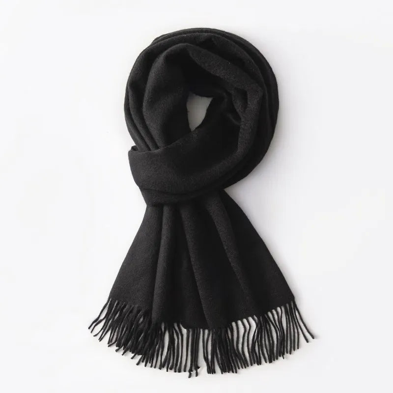 100% Pure Cashmere Scarf Women Winter Red Shawls and Wraps Ladies Pashmina Echarpe Warm Fine Cashmere for Scarves Foulard Femme