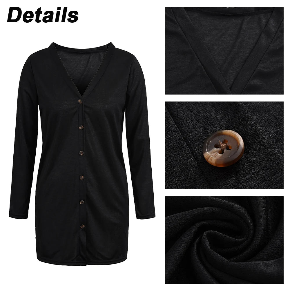 Women's Clothing Long Solid Color Casual Long Sleeve Cardigan 2024 Spring Summer Top Fashion Korean Outerwear Elegant Female Y2K