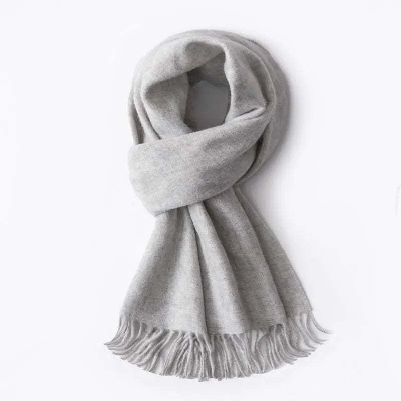 100% Pure Cashmere Scarf Women Winter Red Shawls and Wraps Ladies Pashmina Echarpe Warm Fine Cashmere for Scarves Foulard Femme