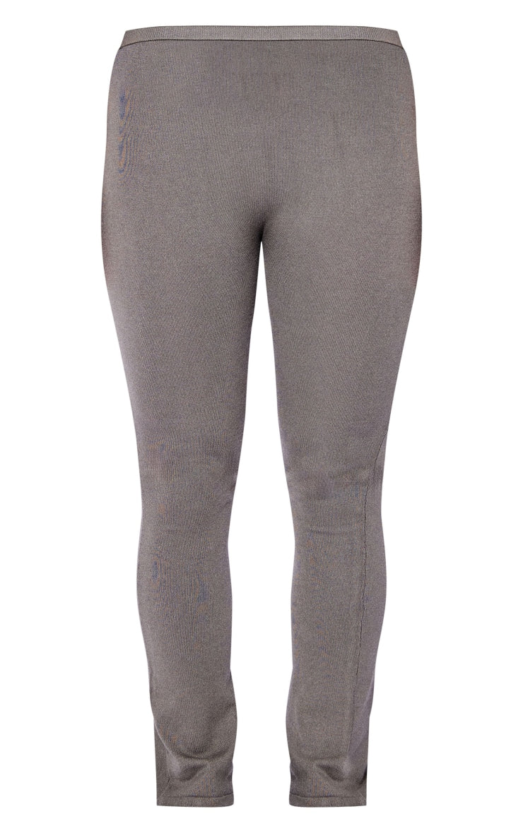Petite Coffee Knitted Flared Trousers Next Day Delivery Before 10 pm
