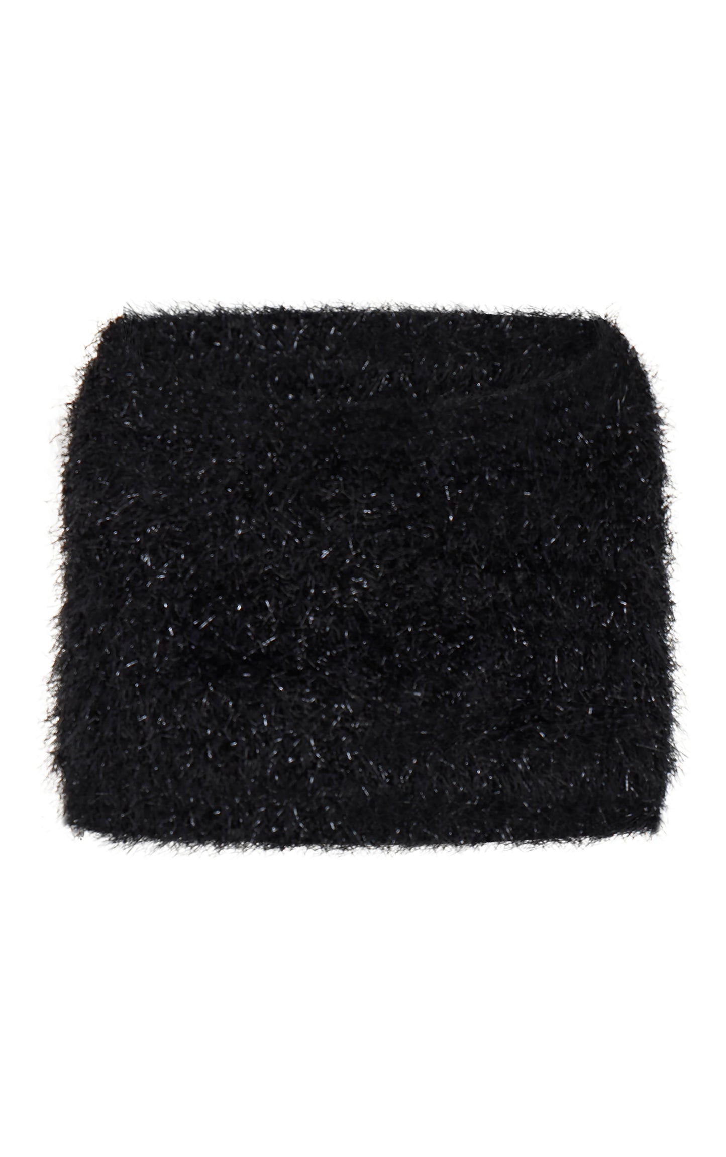 Black Bobble Eyelash Knit Mini Skirt Next Day Delivery