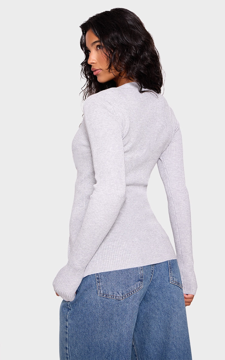 Black Knitted Ribbed Long Sleeve Cardigan Next Day Delivery