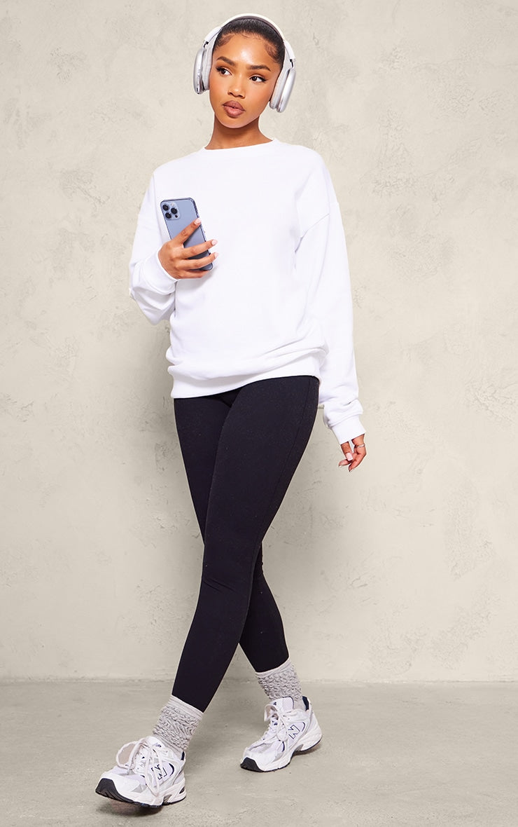 Next Day Delivery Before 10 PM Ash Grey Oversized Fit Sweatshirt