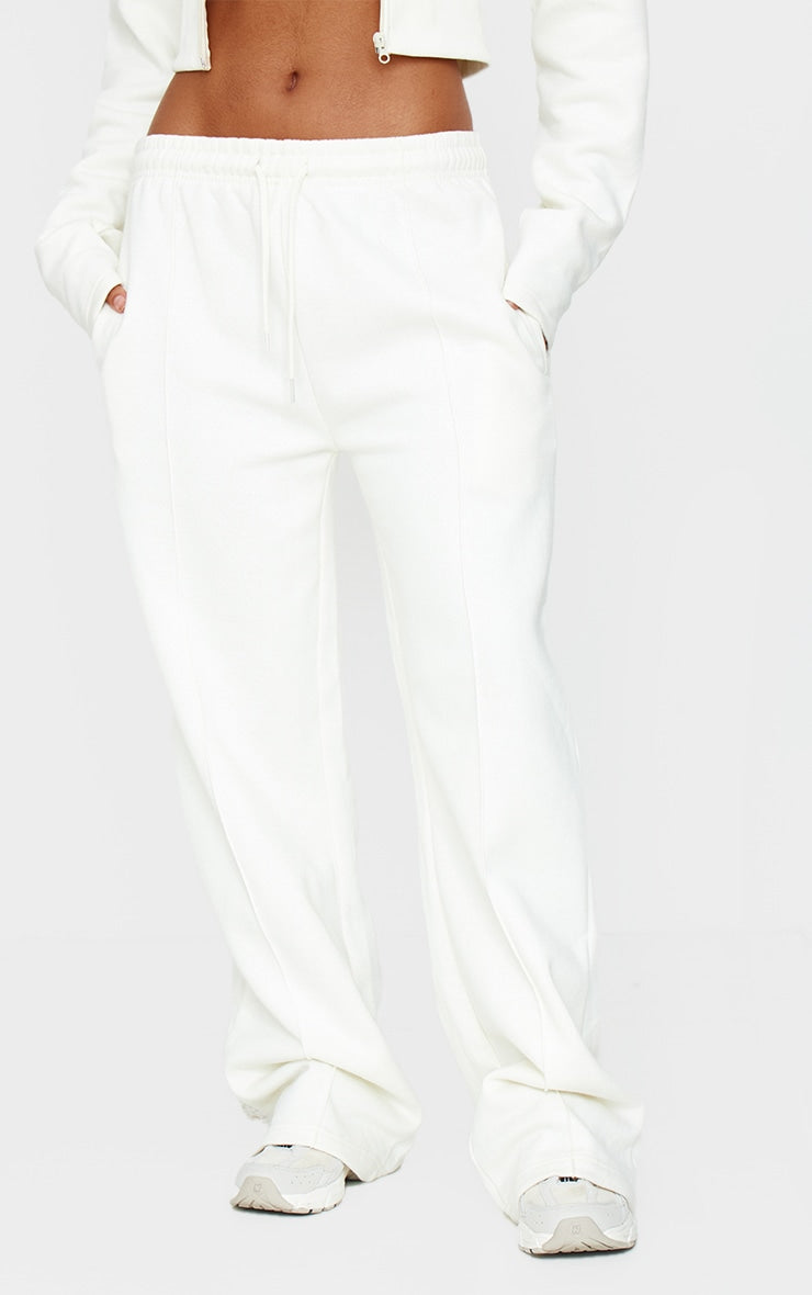 Charcoal Seam Detail Wide Leg Joggers Next Day Delivery